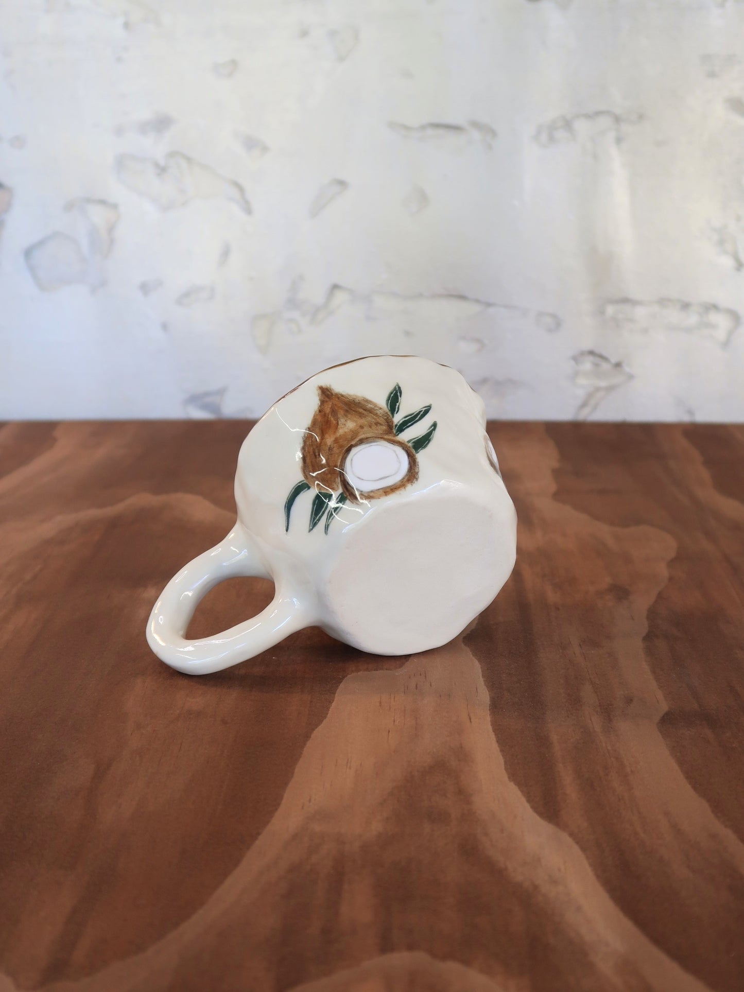 Coconut Mug With Matching Plate